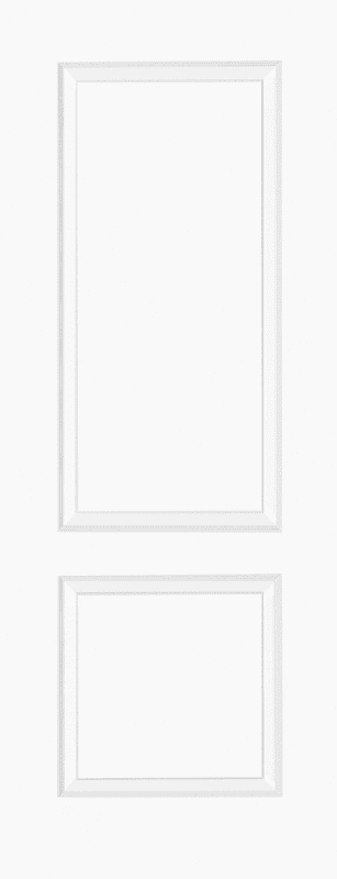 White Moulded Smooth Berlin 2P