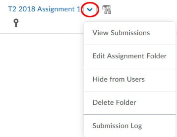 The context menu