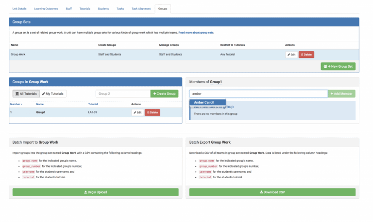 Example of how to add members in OnTrack