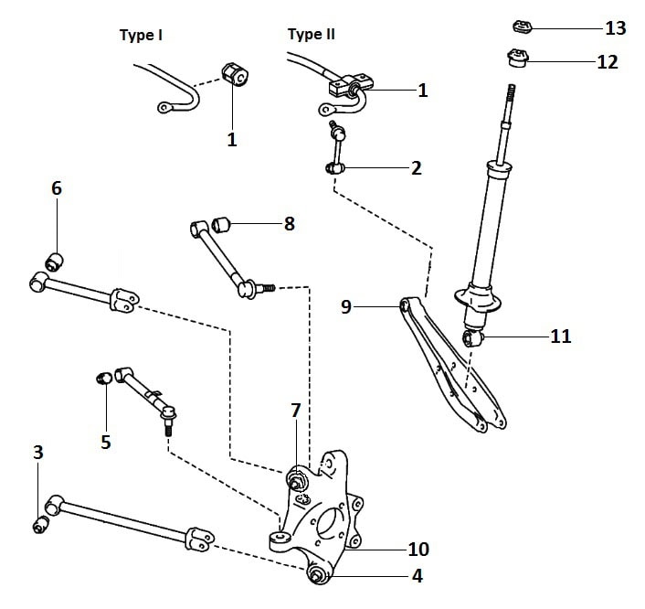 Rear suspension