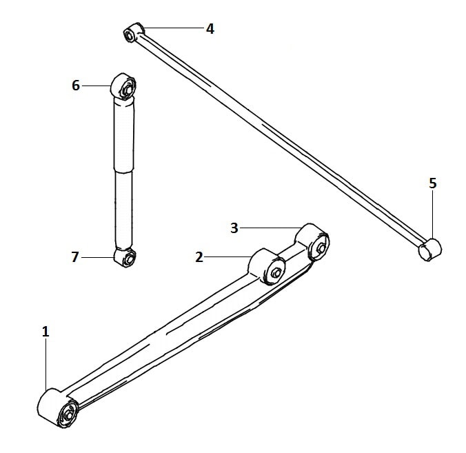 Rear suspension 2WD