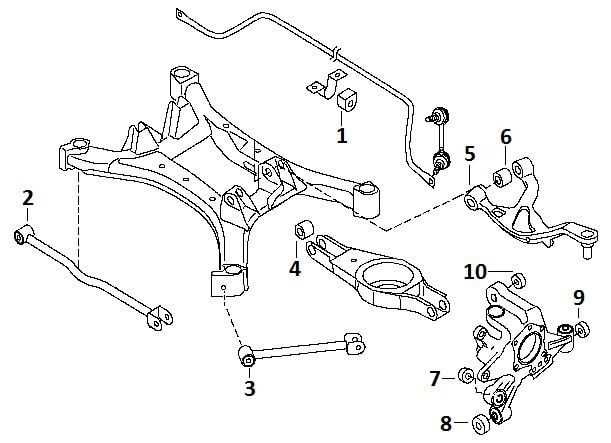 Rear suspension