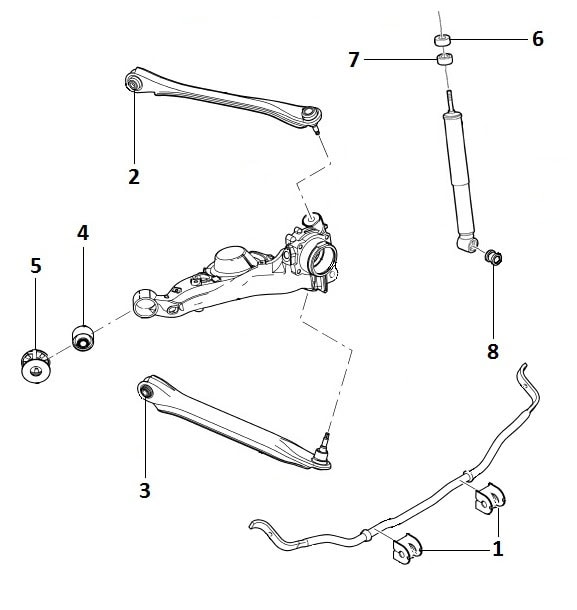 Rear suspension 4WD