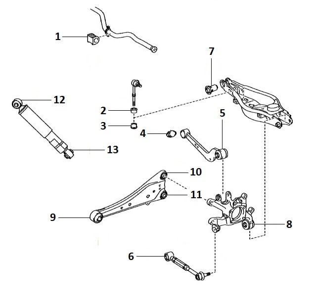 Rear suspension