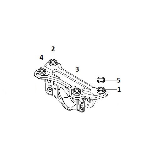 Rear subframe 4WD