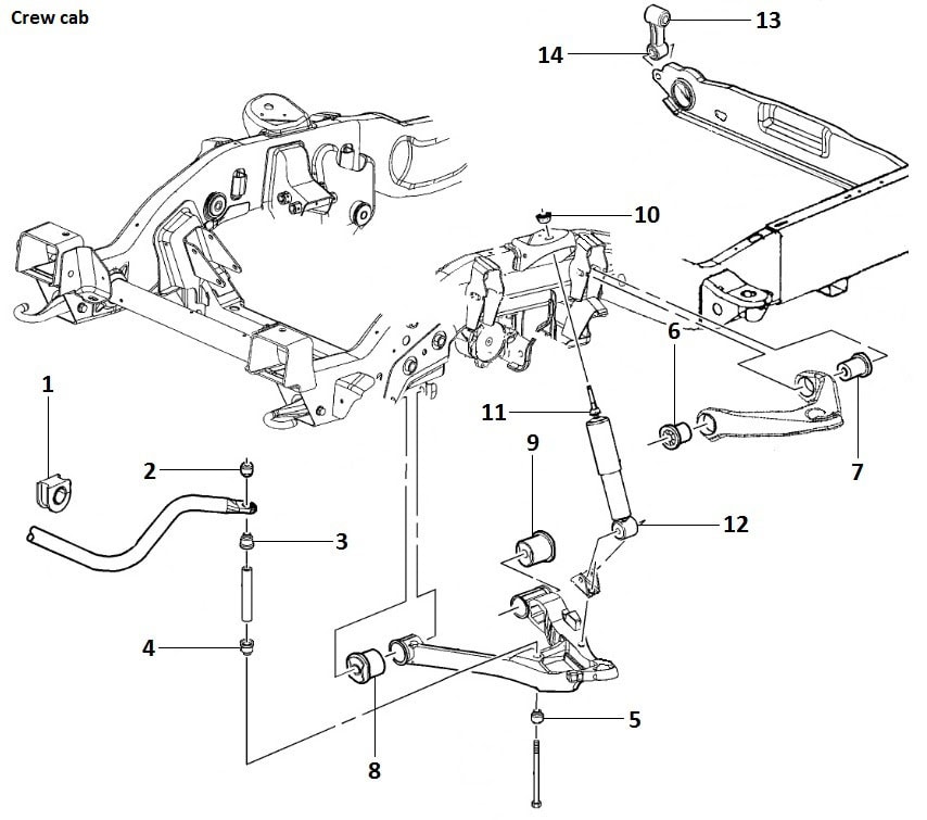 Front suspension 2WD