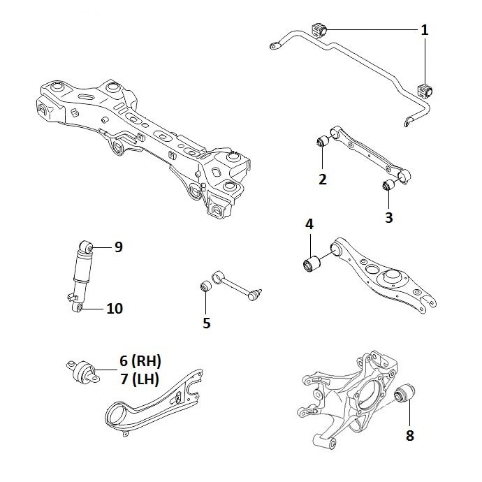 Rear suspension 2WD
