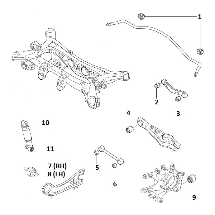Rear suspension 4WD