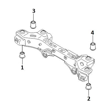 Rear subframe 2WD