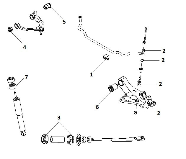 Front suspension 2WD