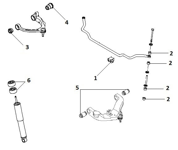 Front suspension 4WD
