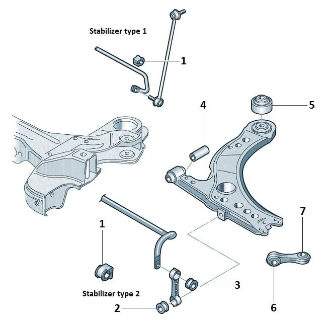 Front suspension 2WD
