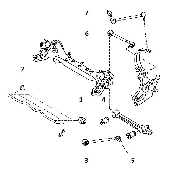 Rear suspension