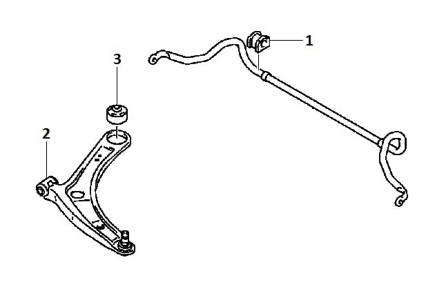 Front suspension 4WD