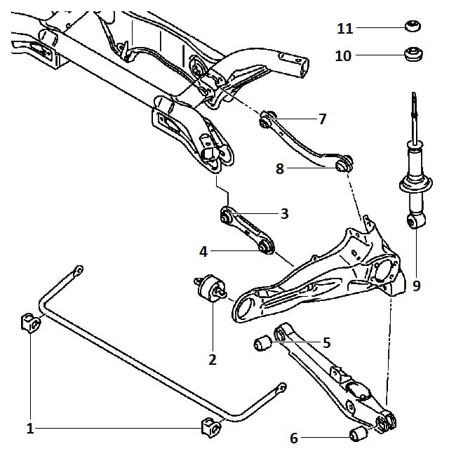 Rear suspension 2WD