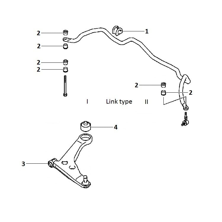 Front suspension 4WD