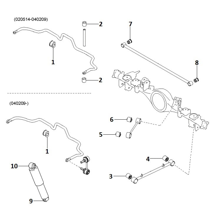 Rear suspension