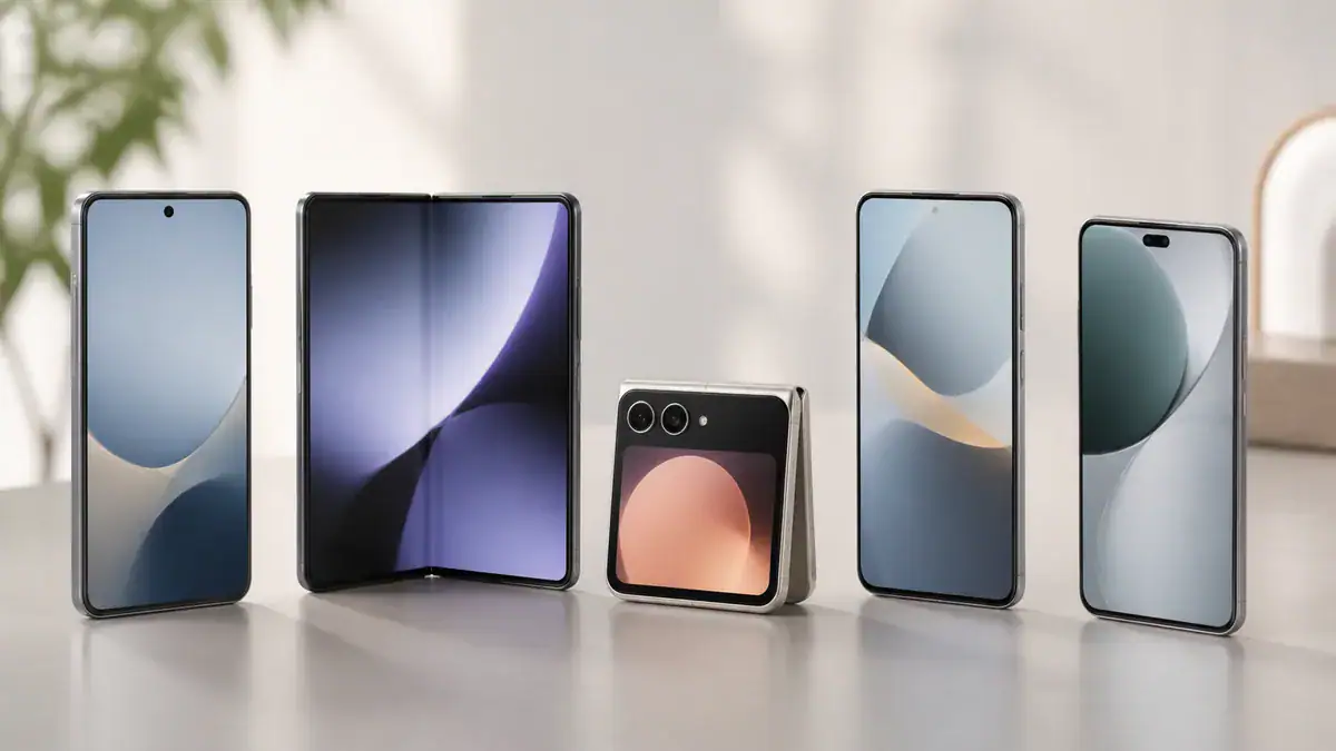Pięć najnowszych telefonów 2026 – smartfony klasyczne i składane
