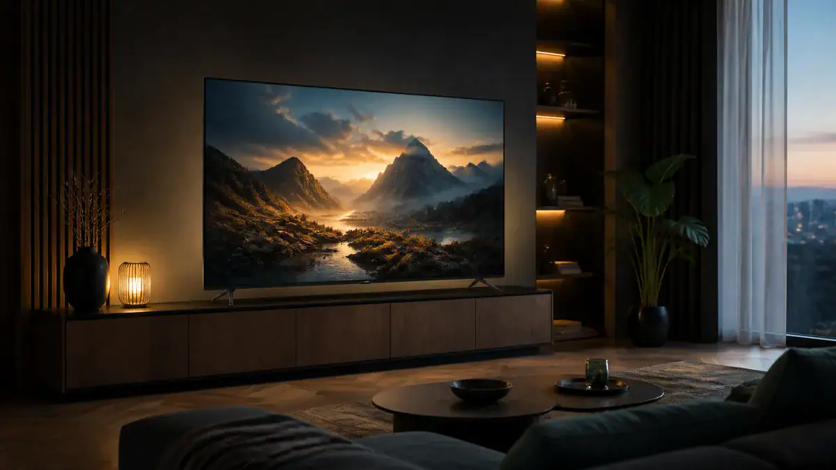 Nowoczesny telewizor w salonie – ranking telewizorów 2026