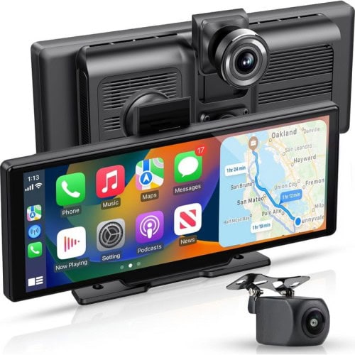 XENSO X10 ekran CarPlay Android Auto z kamerą przednią i kamerą cofania