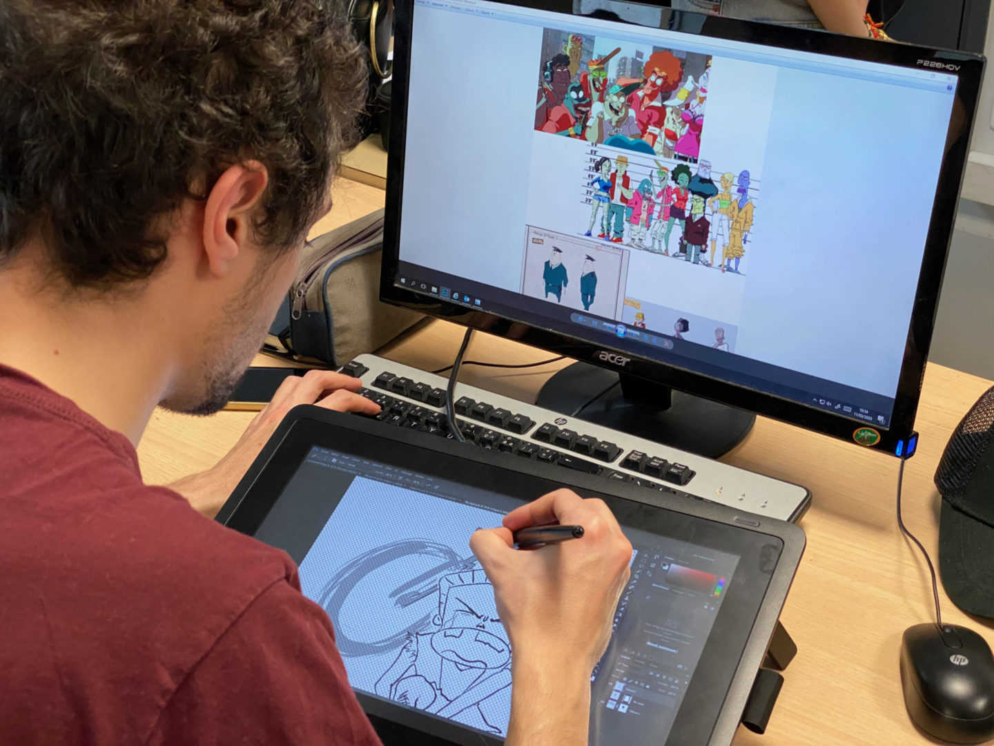 Travail sur logiciels d'animation et d'illustration