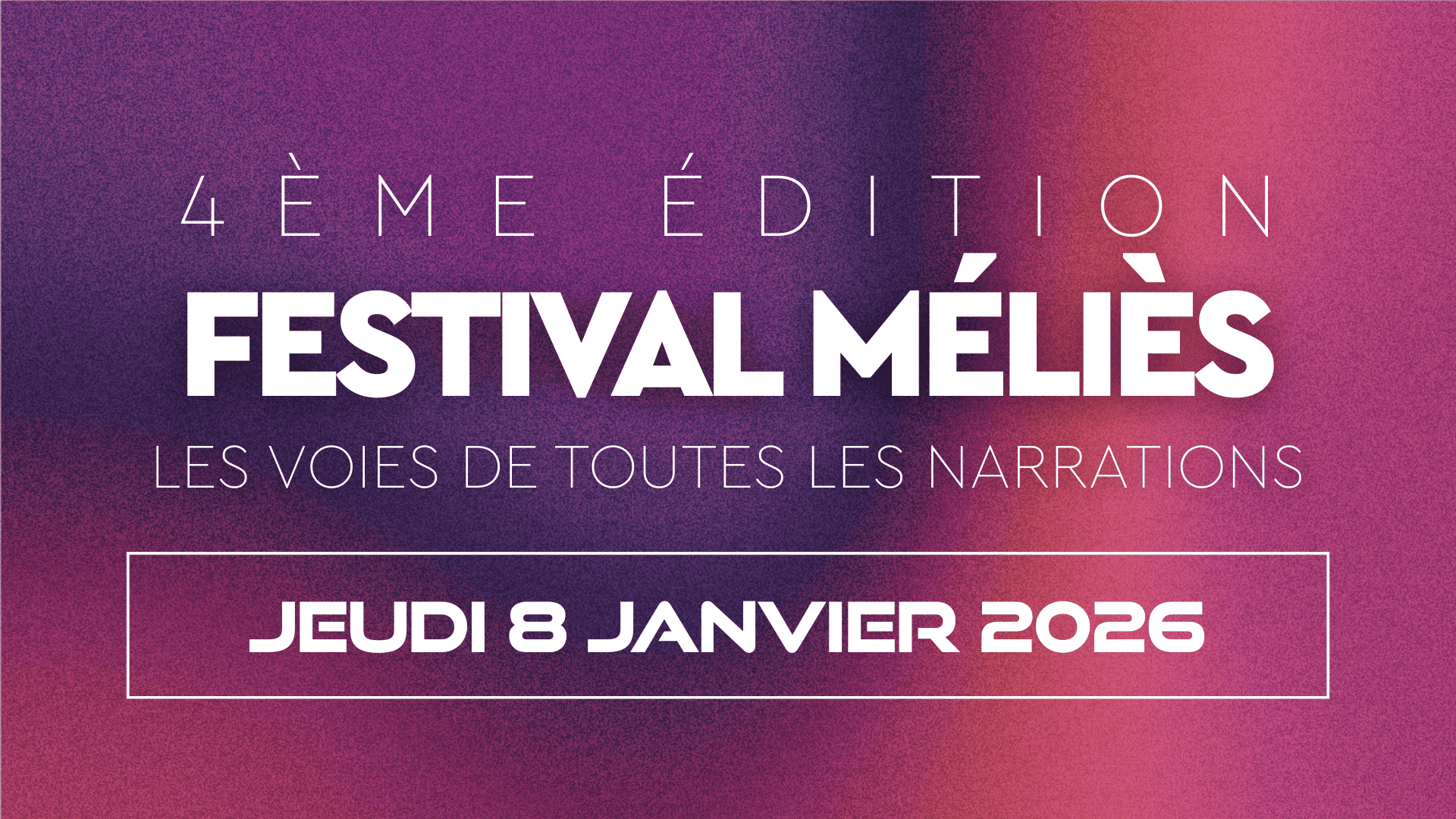 Festival Méliès – La voie de toutes les narrations, édition 2026