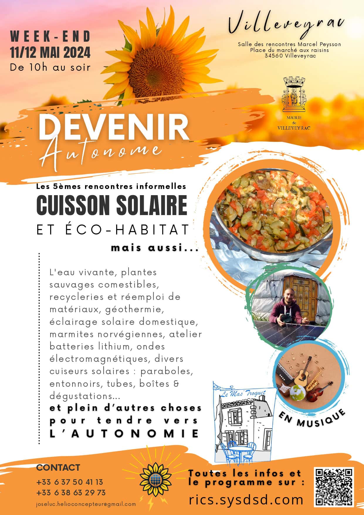 5èmes rencontres informelles de la cuisson solaire & éco-habitat – 11 et 12 mai 2024