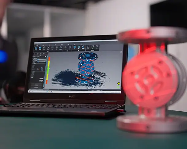 3D scanning for first article inspection of a custom cast component