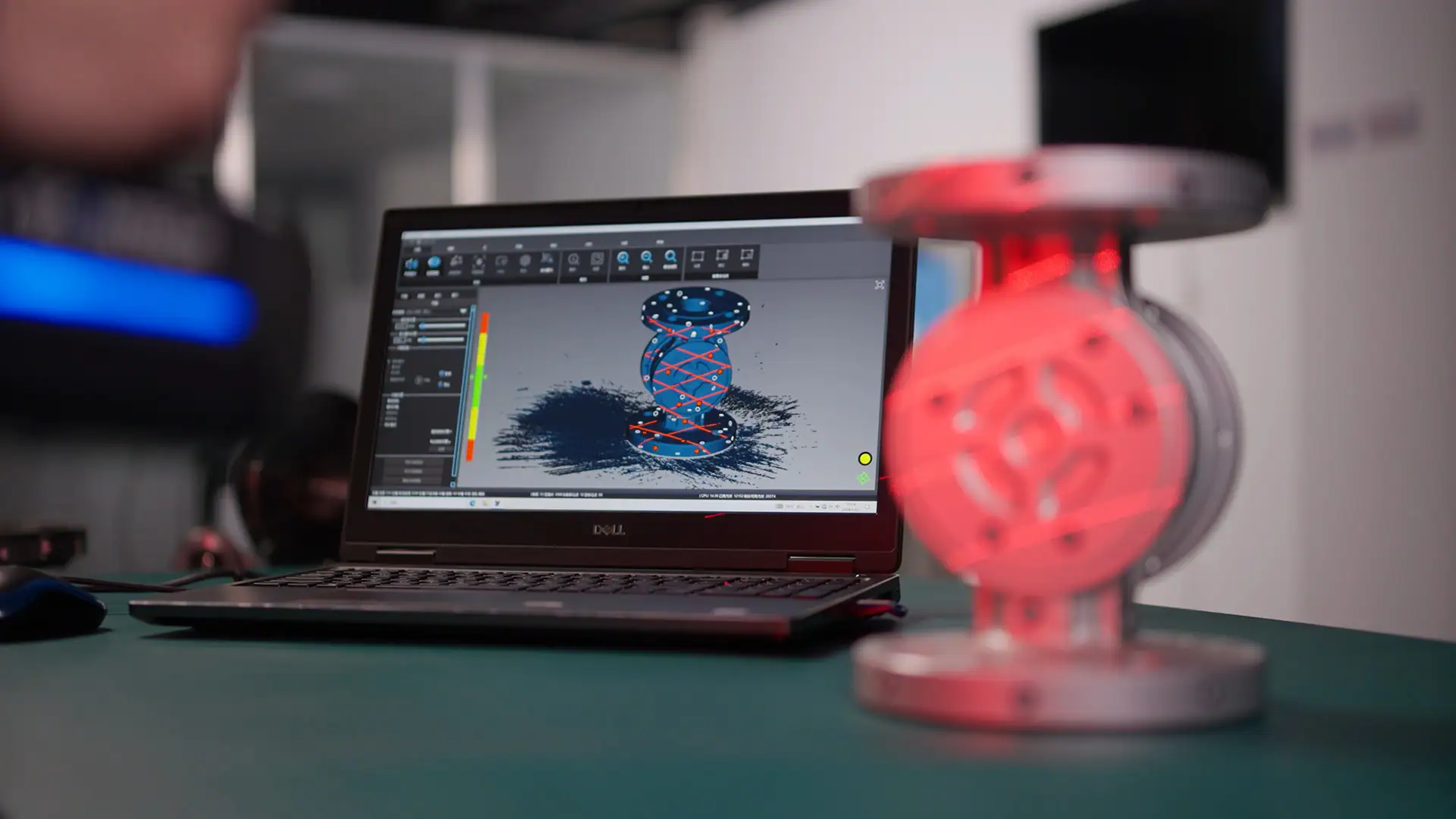 Optical 3D dimensional inspection of a custom industrial component