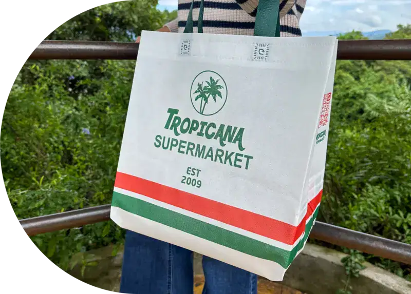 Tropicana Cliente en Ecoplanet Bags