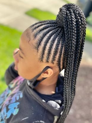Ponytail Cornrows