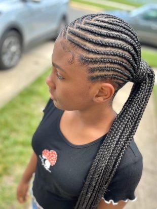 Ponytail Cornrows