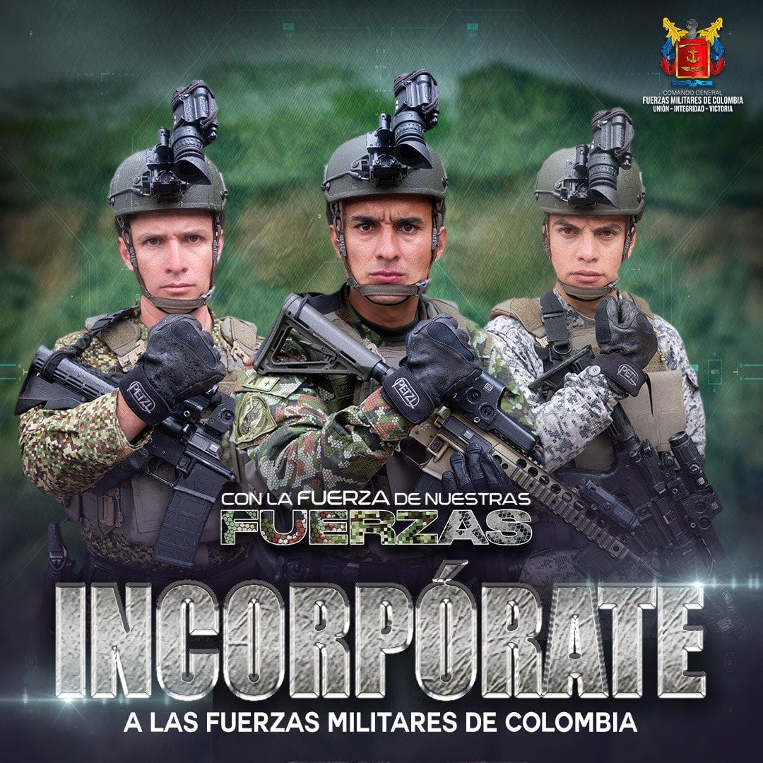 ¡Incorpórate a las Fuerzas militares de Colombia y transforma tu vida!