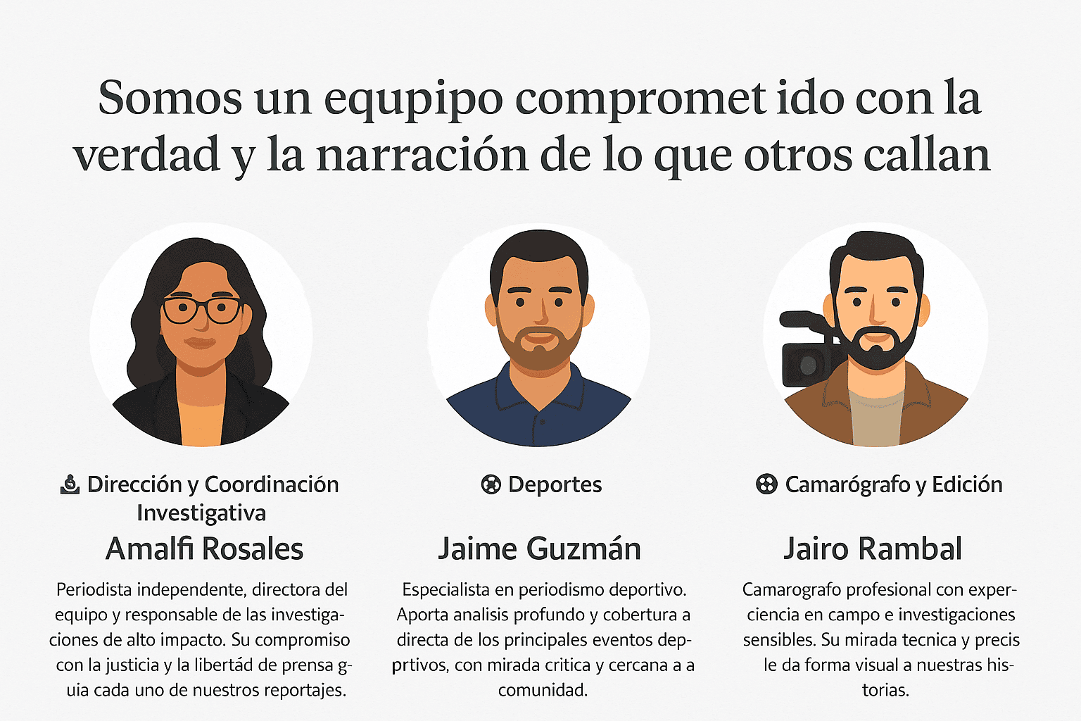 Equipo de el espacio noticias: