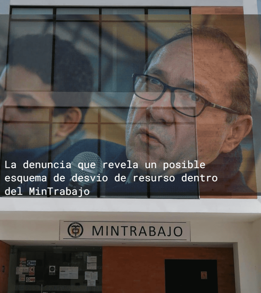 El Fondo de Riesgos Laborales habría sido usado como caja paralela del Ministerio de Trabajo: denuncia golpea al secretario general