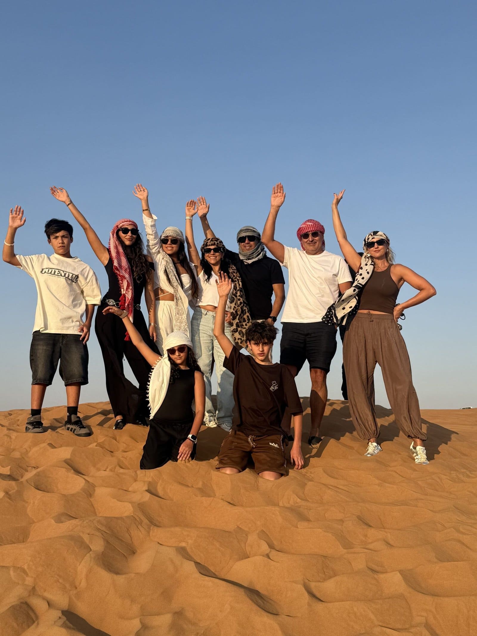 Golden hour sunset photography VIP desert safari Dubai