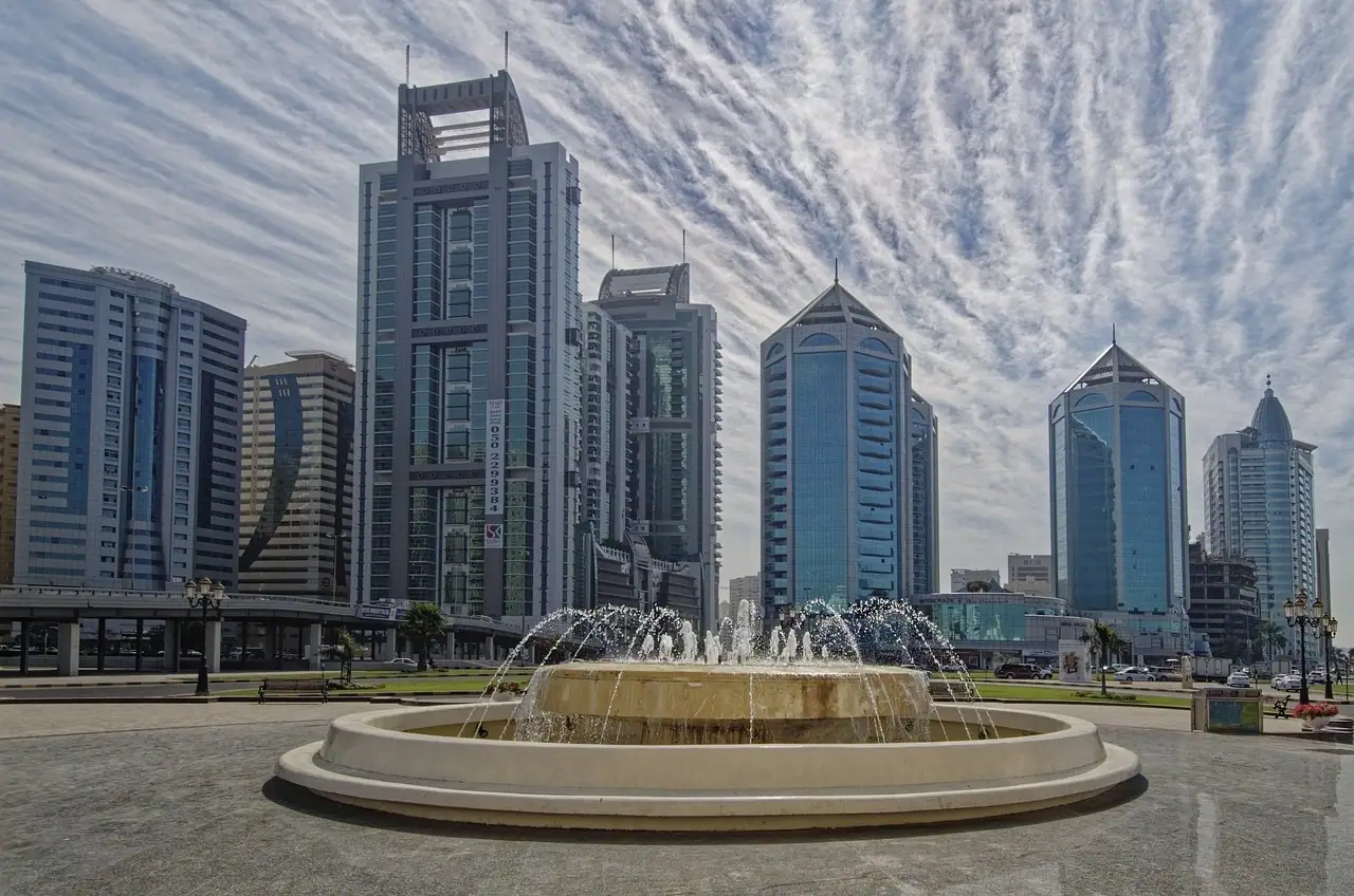 Port Rashid waterfront in Dubai