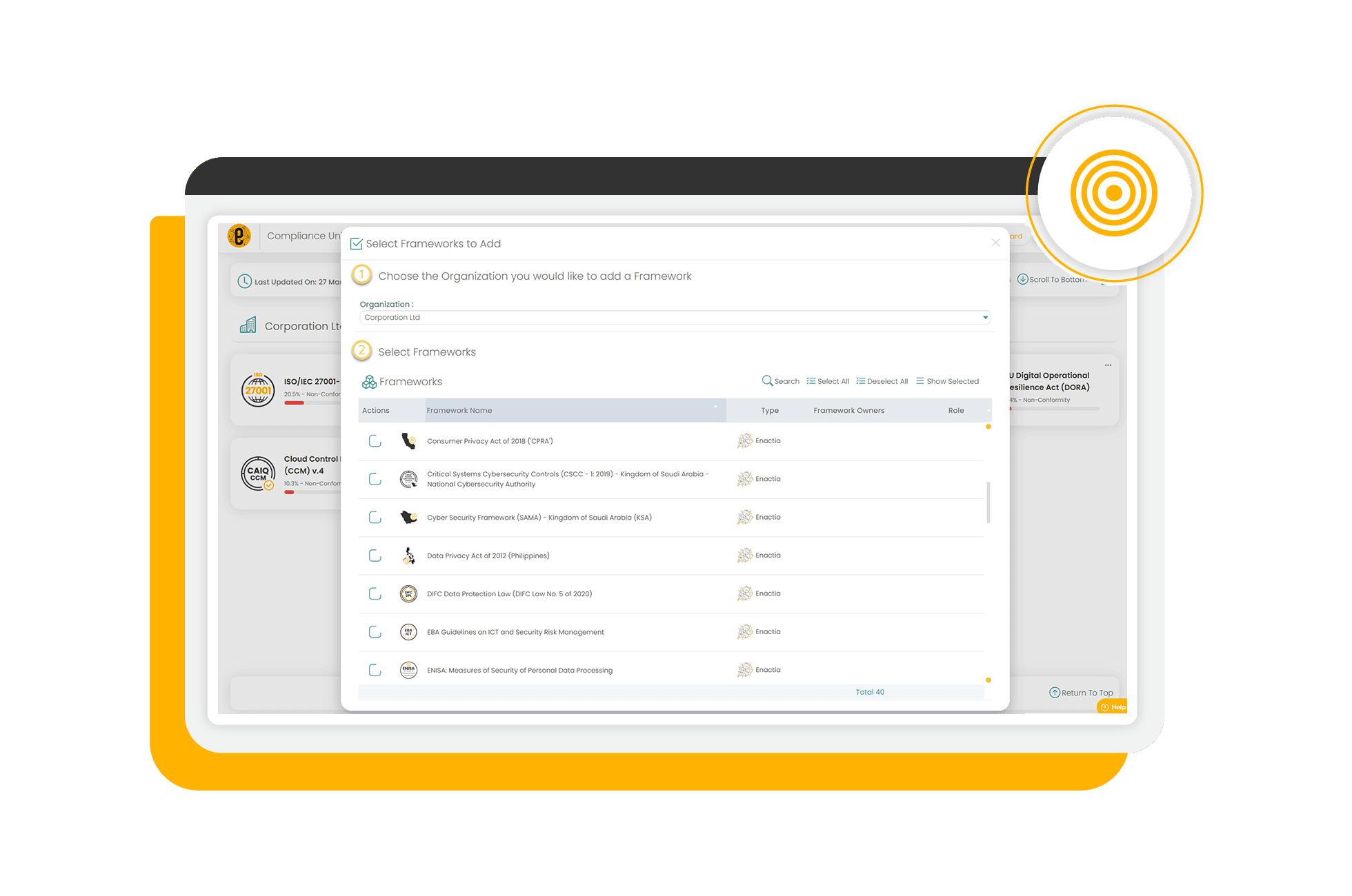 Selecting Frameworks for Monitoring