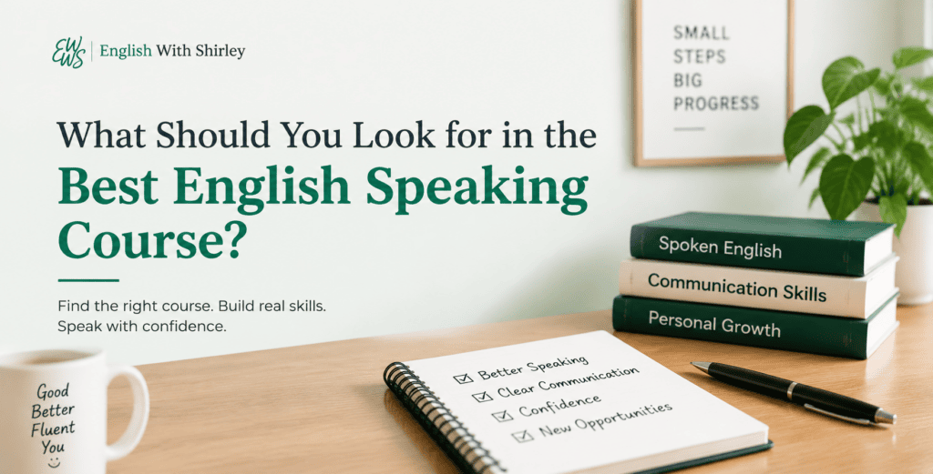 What Should You Look for in the Best English Speaking Course?