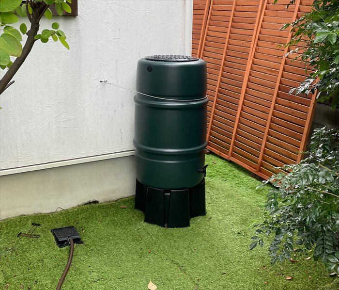 雨水タンクをDIYで設置しました！