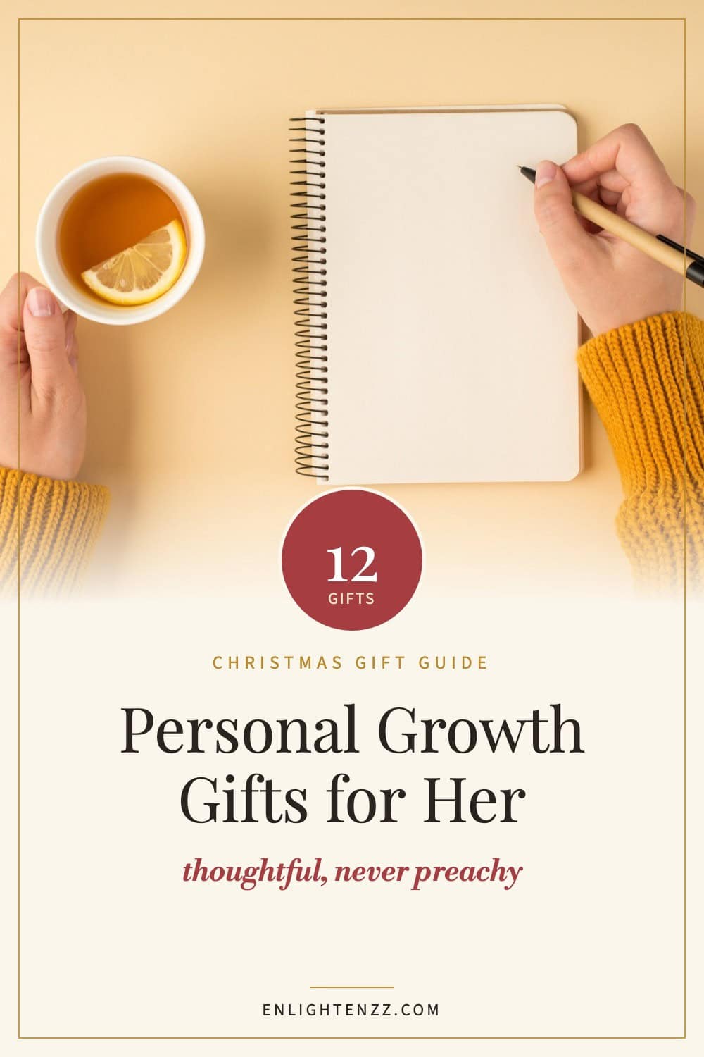 12 personal growth gifts for her, thoughtful never preachy - gift guide pin