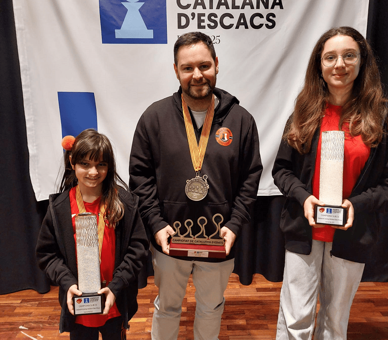 Campiones de catalunya d'escacs individual per edats 2025