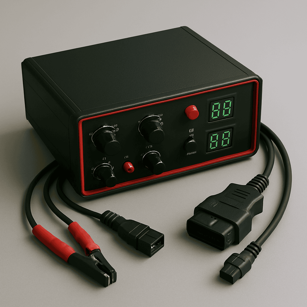 aparato electronico usado en el taller para probar resistencias y fucnionamientos adecuados