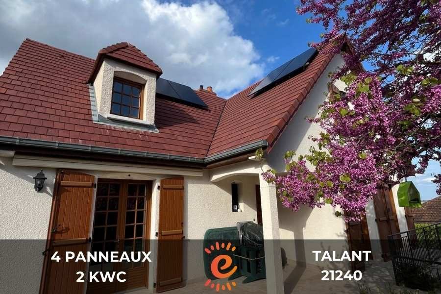 Installation de panneaux solaires sur maison à Talant, Côte d’or (21)