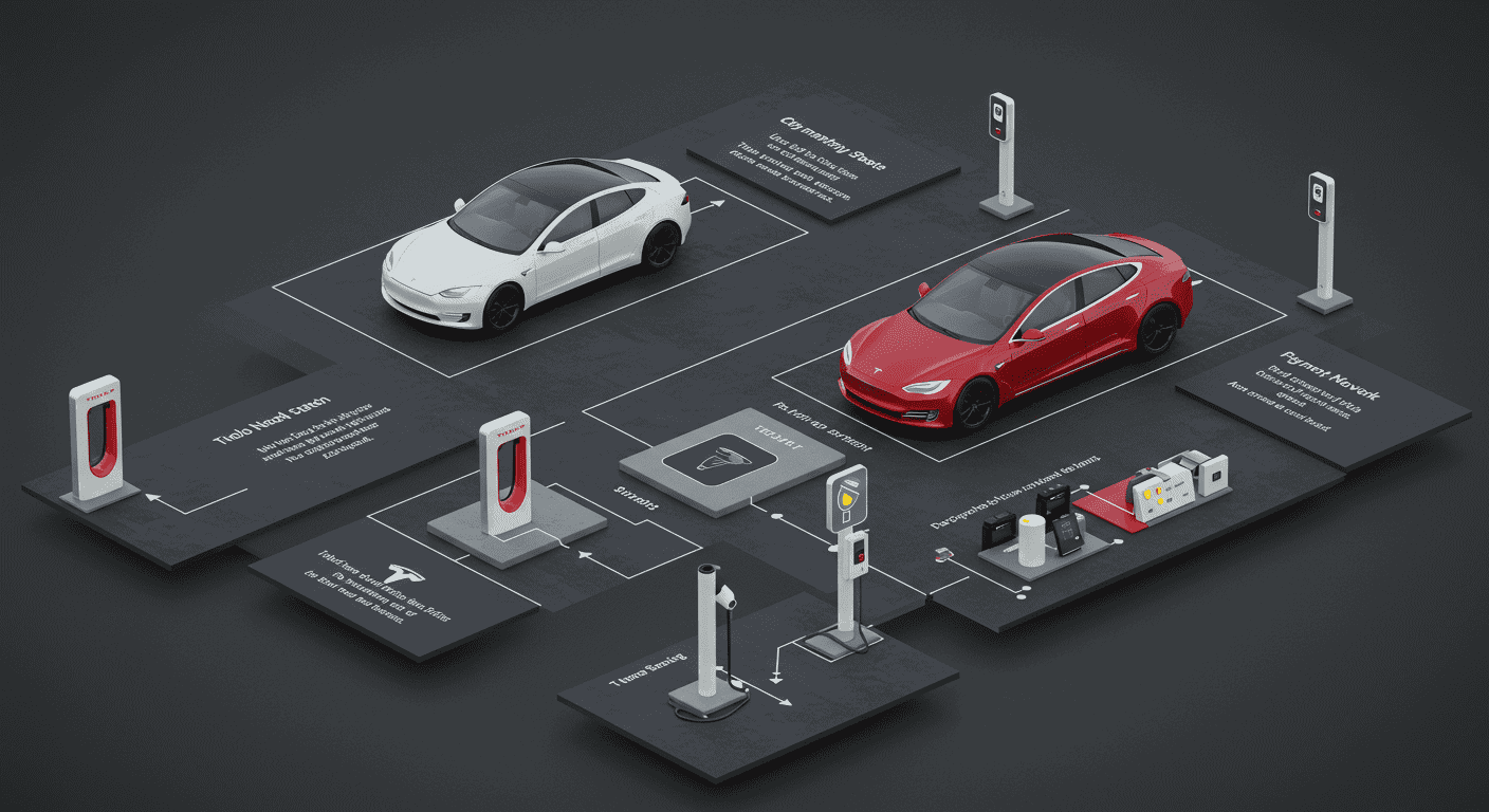テスラの充電インフラ：スーパーチャージャーの設置場所と利用方法