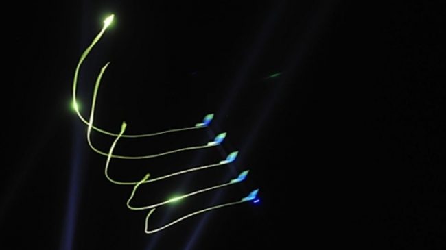 led pyro kites showact