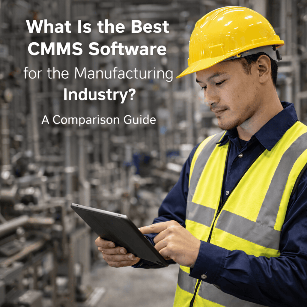 Cover image showing CMMS software for the manufacturing industry