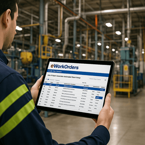 Preventive maintenance software dashboard supporting scheduling and downtime reduction