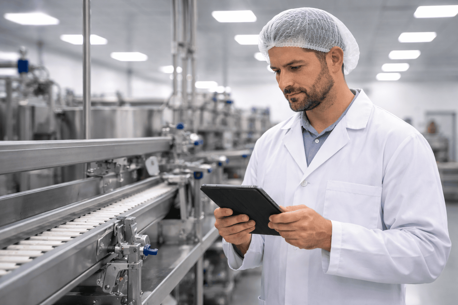 Food and Beverage Maintenance Software Dashboard for Processing Equipment