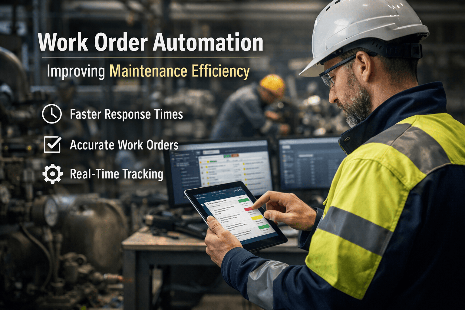 CMMS Work Order Automation Software Dashboard